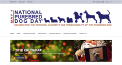 Desktop Screenshot of nationalpurebreddogday.com